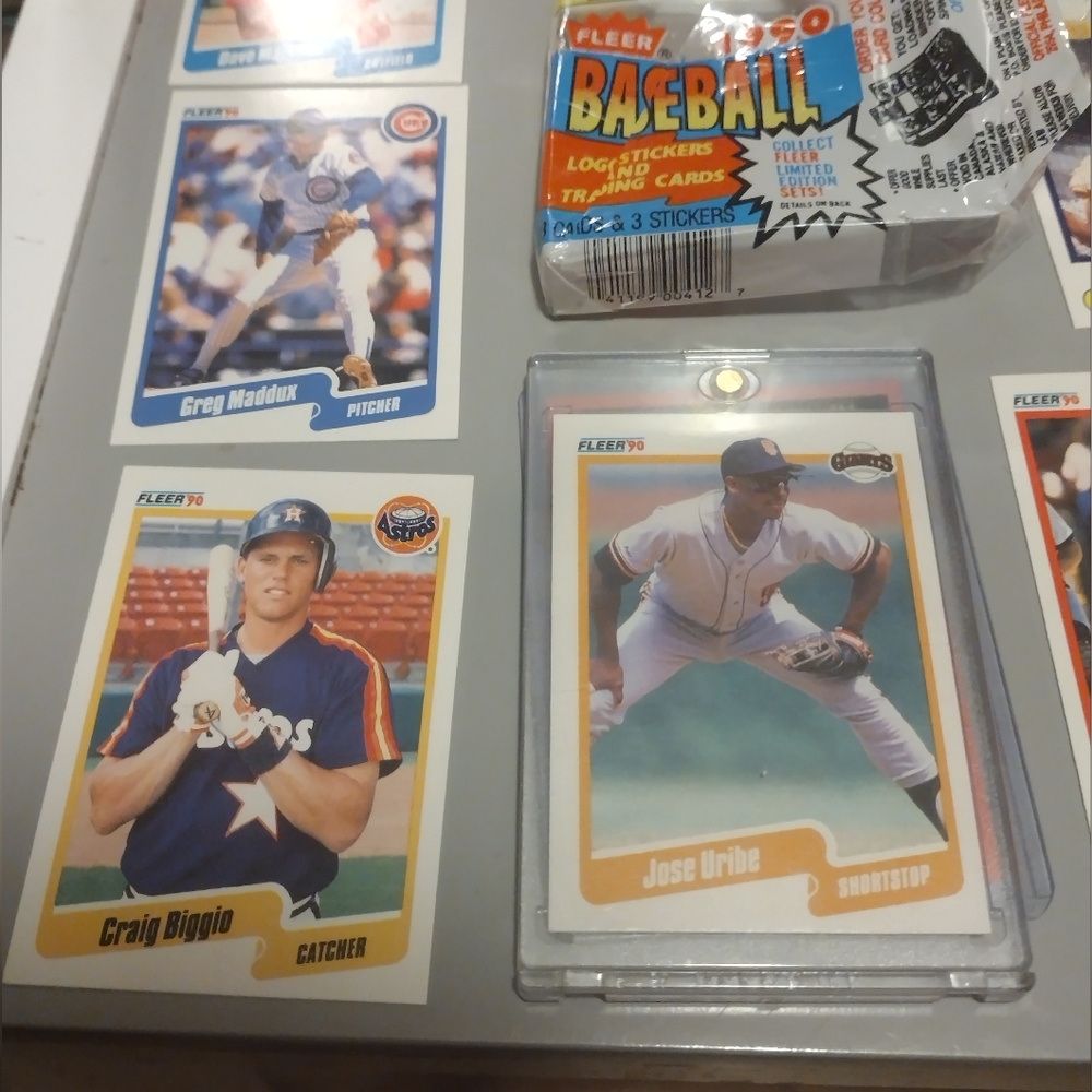 1990 FLEER MLB Sf Giants Jose Uribe